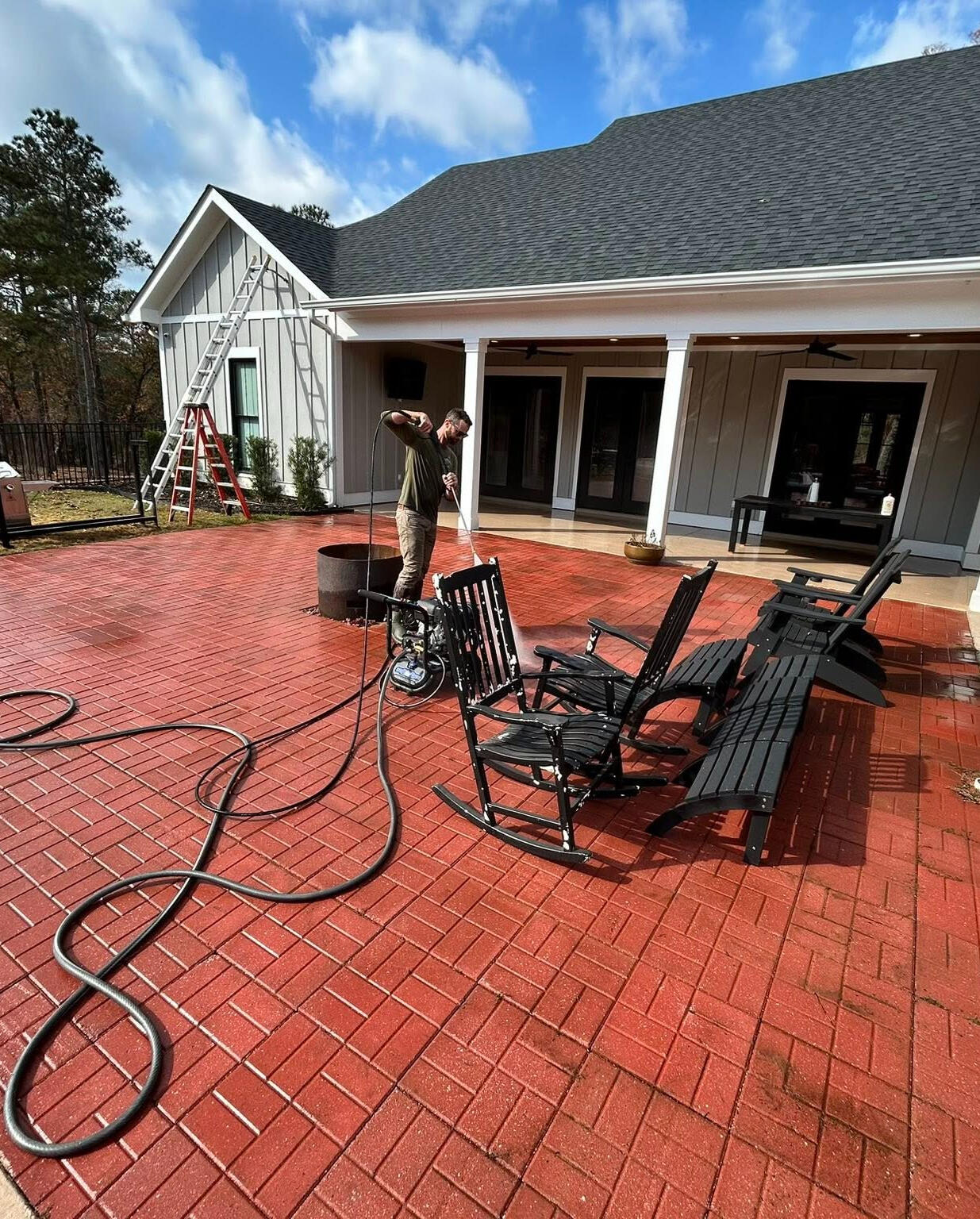Patio Pressure Washing in Milledgeville GA Pressure Washing in Milledgeville GA